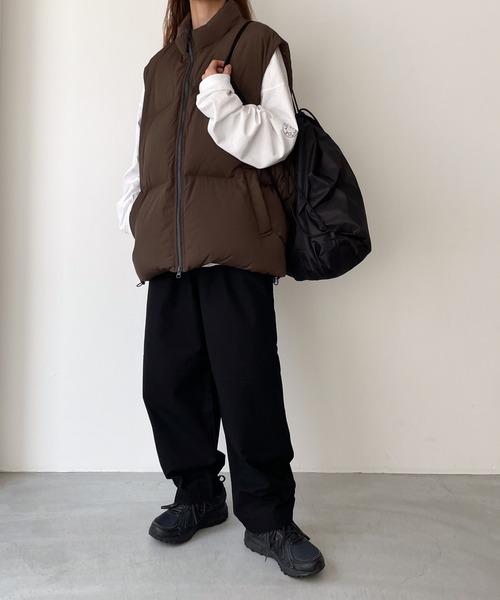 CANAL JEAN（キャナルジーン）の「1975 TOKYO　BOWLSナップサック（バックパック/リュック・レディース・ブラック/カーキ/ネイビー・ONE SIZE）」の8枚目の写真