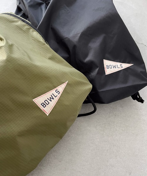 CANAL JEAN（キャナルジーン）の「1975 TOKYO　BOWLSナップサック（バックパック/リュック・レディース・ブラック/カーキ/ネイビー・ONE SIZE）」の9枚目の写真