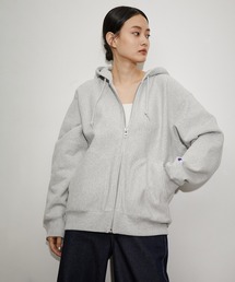 【Champion for ADAM ET ROPE’】EX SEPARATE POCKET ZIP UP REVERS WEAVE HOODIE