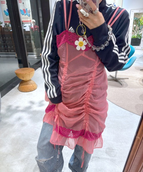 AB キャミトップス  ピンク 透け感キャミセット ウィメンズ(M オフシロ): トップス｜Right-on公式