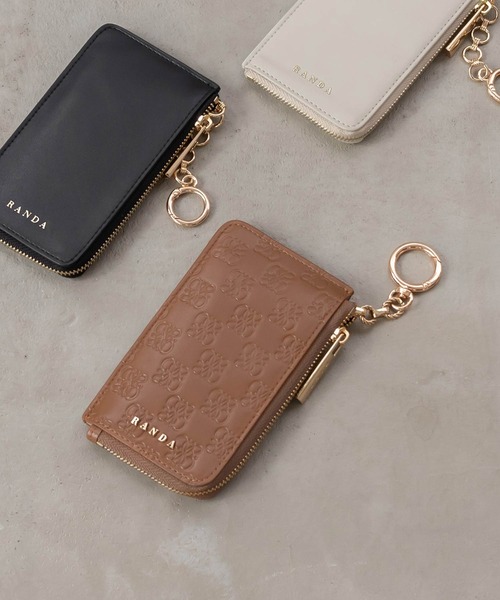 RANDA(ランダ)の「モノグラムエンボスフラグメントケース(カードケース・レディース・ブラック/ブラウン/アイボリー/ブルー/ピンク・FREE)」の3枚目の写真