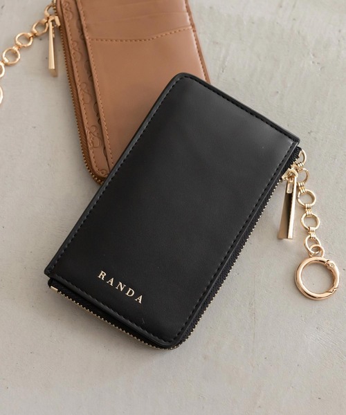 RANDA(ランダ)の「モノグラムエンボスフラグメントケース(カードケース・レディース・ブラック/ブラウン/アイボリー/ブルー/ピンク・FREE)」の2枚目の写真