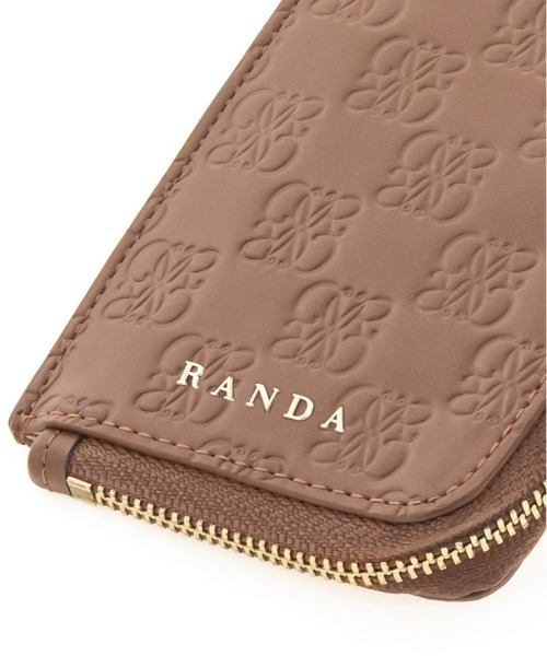 RANDA(ランダ)の「モノグラムエンボスフラグメントケース(カードケース・レディース・ブラック/ブラウン/アイボリー/ブルー/ピンク・FREE)」の14枚目の写真