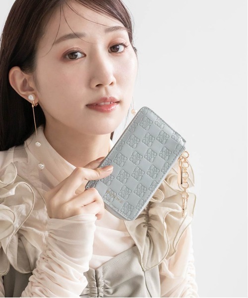 RANDA(ランダ)の「モノグラムエンボスフラグメントケース(カードケース・レディース・ブラック/ブラウン/アイボリー/ブルー/ピンク・FREE)」の21枚目の写真