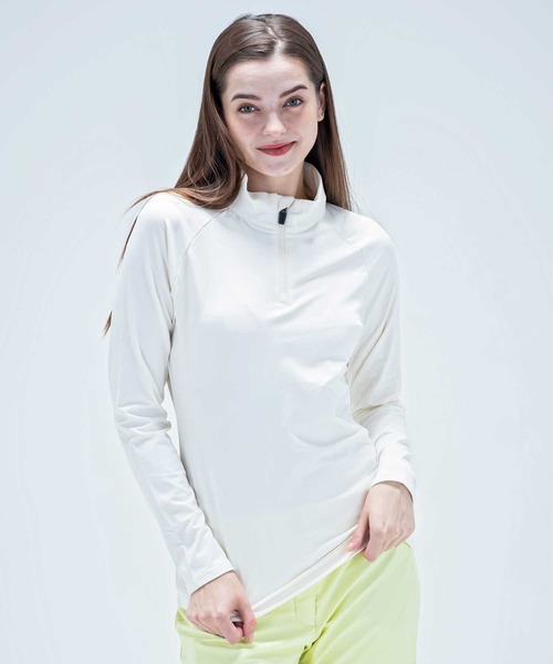 phenix(フェニックス)の「Phenix(フェニックス)スキーウェア/アンダーウェア/インナーウェア Retro Future 1/2 Zip Tee(Tシャツ/カットソー・レディース・ブラック/ネイビー/ホワイト/パープル・L/M)」の2枚目の写真