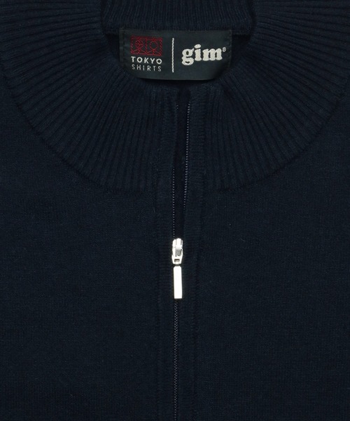 TOKYO SHIRTS（トウキョウシャツ）の「ハーフジップ ベーシック ニットセーター（ニット/セーター・メンズ・チャコール/ブルー/ネイビー・L/LL/M）」の10枚目の写真