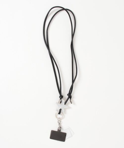 Paradise Picnic（パラダイスピクニック）の「グリッタースマホストラップ（スマホグッズ・レディース・ネイビー/ブラック/ゴールド/シルバー・FREE）」の3枚目の写真