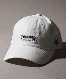 【THRASHER/スラッシャー】ロゴ刺繍 6パネル ツイル ベースボールキャップ