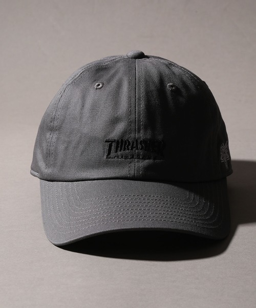 THRASHER（スラッシャー）の「【THRASHER/スラッシャー】ロゴ刺繍 6パネル ツイル ベースボールキャップ（キャップ・メンズ・ネイビー/ブラック/ベージュ/グレー/ホワイト・FREE）」の8枚目の写真