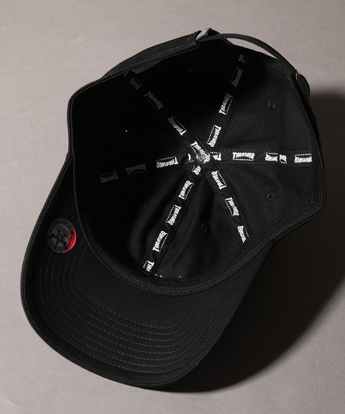 THRASHER（スラッシャー）の「【THRASHER/スラッシャー】ロゴ刺繍 6パネル ツイル ベースボールキャップ（キャップ・メンズ・ネイビー/ブラック/ベージュ/グレー/ホワイト・FREE）」の13枚目の写真