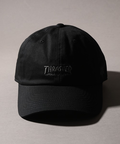 セール】【THRASHER/スラッシャー】ロゴ刺繍 6パネル ツイル ベース