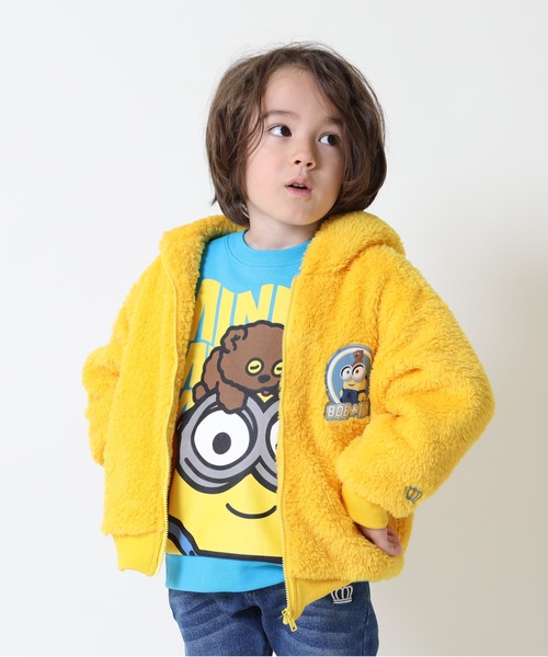 MINIONS(ミニオンズ)の「親子お揃い ミニオン ボアジップパーカー 9102K(パーカー・キッズ・ブラウン/イエロー・120cm/110cm/100cm/130cm)」の9枚目の写真