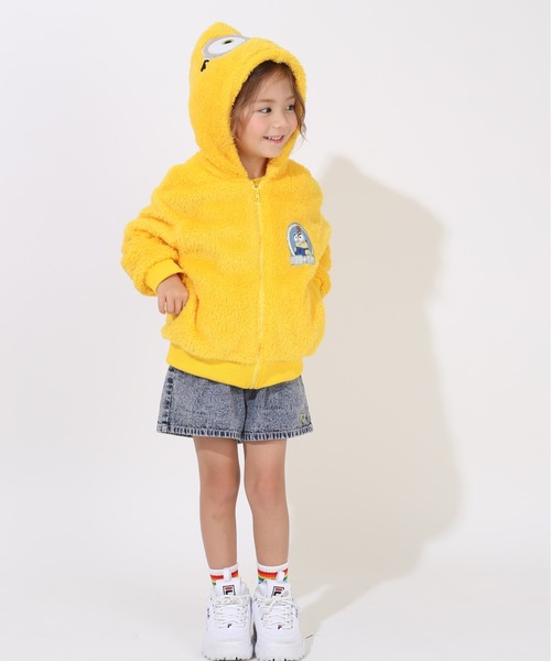 MINIONS(ミニオンズ)の「親子お揃い ミニオン ボアジップパーカー 9102K(パーカー・キッズ・ブラウン/イエロー・120cm/110cm/100cm/130cm)」の14枚目の写真