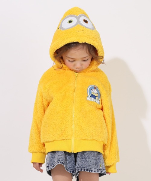 MINIONS(ミニオンズ)の「親子お揃い ミニオン ボアジップパーカー 9102K(パーカー・キッズ・ブラウン/イエロー・120cm/110cm/100cm/130cm)」の12枚目の写真