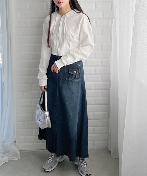 Loueme（ルエム）の「クロップドコルセットパーカー（パーカー）」 - WEAR