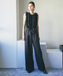 フリルモチーフパンツドレス