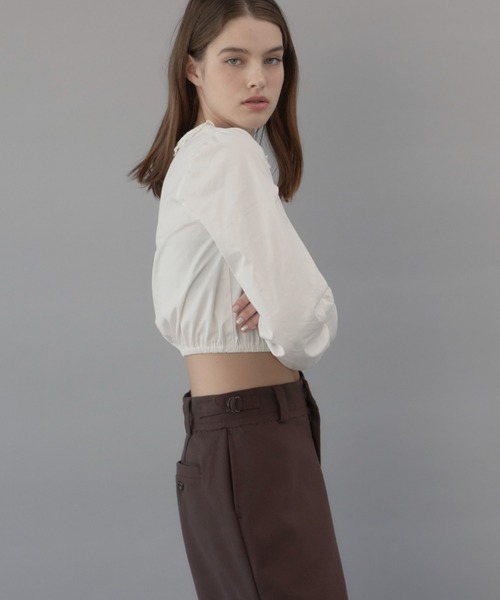 GIUNON(ジウノン)の「adjustable wide pants / アジャスタブルワイドパンツ(その他パンツ・レディース・グレー/ブラウン・0/1)」の8枚目の写真