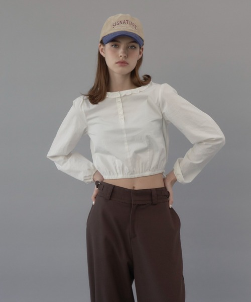 GIUNON(ジウノン)の「adjustable wide pants / アジャスタブルワイドパンツ(その他パンツ・レディース・グレー/ブラウン・0/1)」の16枚目の写真
