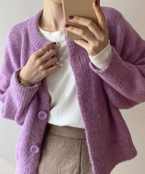 Miniministore（ミニミニストア）の「ヒートインナー レディース あったか（Tシャツ/カットソー・レディース・ブルー/ホワイト/モスグリーン/ブラウン/パープル/ブラック・フリー）」の15枚目の写真