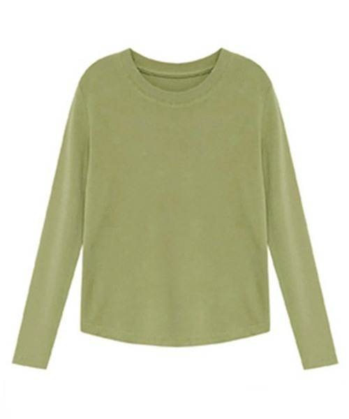 Miniministore（ミニミニストア）の「ヒートインナー レディース あったか（Tシャツ/カットソー・レディース・ブルー/ホワイト/モスグリーン/ブラウン/パープル/ブラック・フリー）」の7枚目の写真
