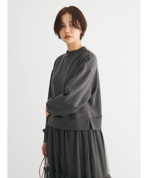 Sugar spoon（シュガースプーン）の「・SUGAR　SPOON　チュールドッキングワンピース（ワンピース・レディース・チャコールグレー/ベージュ/ブラック・FREE）」の16枚目の写真