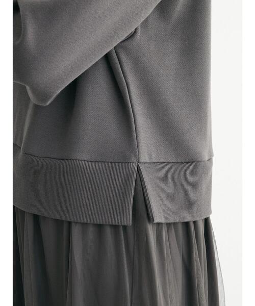 Sugar spoon（シュガースプーン）の「・SUGAR　SPOON　チュールドッキングワンピース（ワンピース・レディース・チャコールグレー/ベージュ/ブラック・FREE）」の20枚目の写真