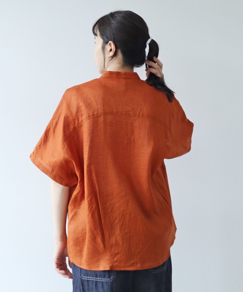 yuni（ユニ ）の「ウォッシュリネン スクエアブラウス（シャツ