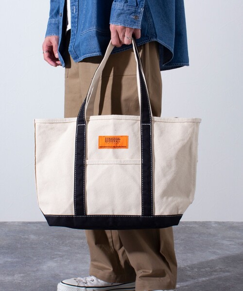 UNIVERSAL OVERALL（ユニバーサルオーバーオール）の「【UNIVERSAL OVERALL/ユニバーサルオーバーオール】キャンバストートバッグ（トートバッグ・メンズ・ブラック/ベージュ/ネイビー/グレー・FREE）」の8枚目の写真