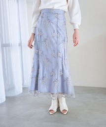 mysty woman | フローラル刺繍スカート 105074(スカート)