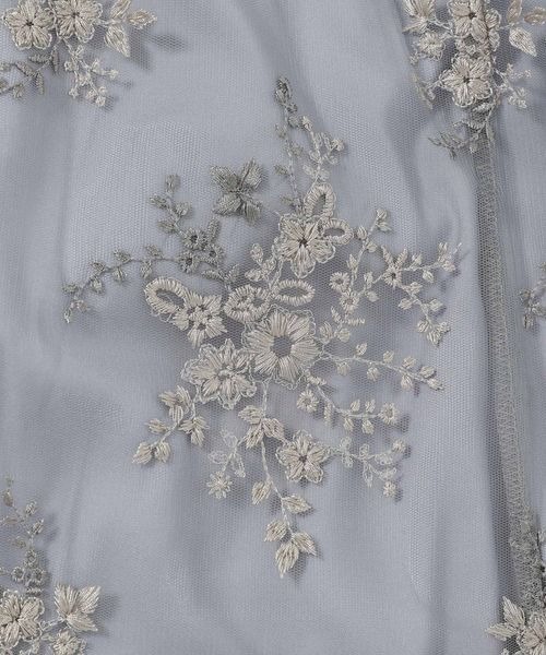 mysty woman(ミスティウーマン)の「フローラル刺繍スカート 105074(スカート・レディース・モカ/ブルー系その他/アイボリー・FREE)」の10枚目の写真