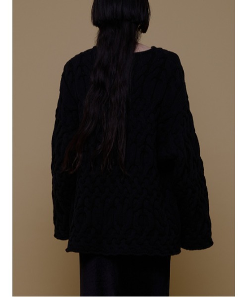 AMAIL（アマイル）の「Pon snake knit（ニット/セーター・レディース・アイボリー/ブルー/ブラック・FREE）」の12枚目の写真