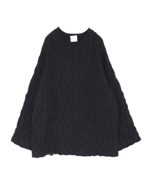 AMAIL（アマイル）の「Pon snake knit（ニット/セーター・レディース・アイボリー/ブルー/ブラック・FREE）」の6枚目の写真