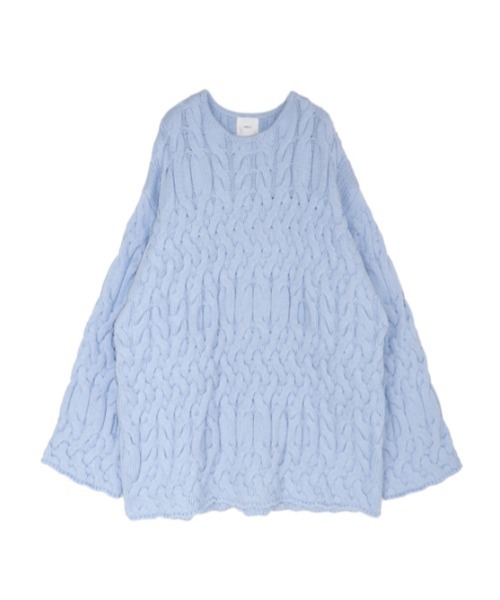 AMAIL（アマイル）の「Pon snake knit（ニット/セーター・レディース・アイボリー/ブルー/ブラック・FREE）」の15枚目の写真