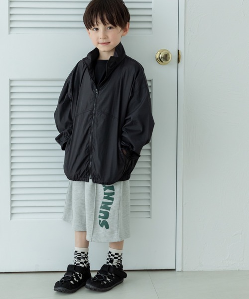 pairmanon（ペアマノン）の「セット着用可能 切り替えナイロンブルゾン（ナイロンジャケット・キッズ・ブルー/ブラック/カーキ/ライトグリーン/ホワイト/レッド/ピンク・130/120/150/100/140/90/110）」の4枚目の写真