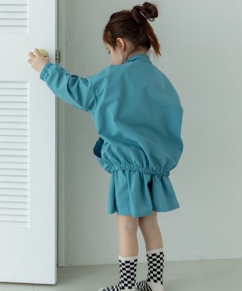 pairmanon（ペアマノン）の「セット着用可能 切り替えナイロンブルゾン（ナイロンジャケット・キッズ・ブルー/ブラック/カーキ/ライトグリーン/ホワイト/レッド/ピンク・130/120/150/100/140/90/110）」の21枚目の写真