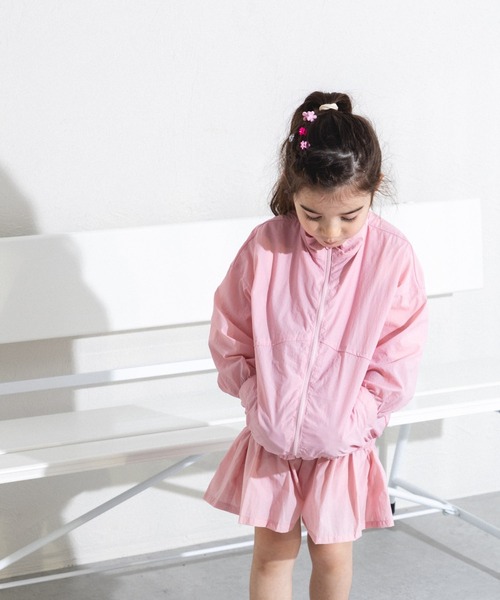 pairmanon（ペアマノン）の「セット着用可能 切り替えナイロンブルゾン（ナイロンジャケット・キッズ・ブルー/ブラック/カーキ/ライトグリーン/ホワイト/レッド/ピンク・130/120/150/100/140/90/110）」の19枚目の写真