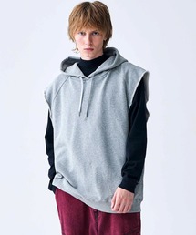 Iroquois | IROQUOIS イロコイ / 30/10 SWEATSHIRTS VS セットアップ裏毛ビッグシルエットフーディーベスト / 176101(パーカー)