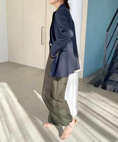 セール】ドライツイルダブルブレストジャケット（テーラードジャケット