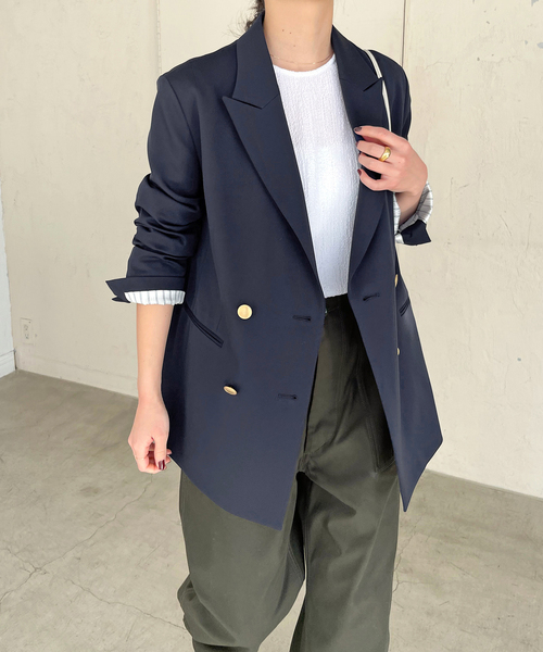 【1度着用のみ美品】 スピックアンドスパン ダブルテーラードジャケット 24AW 1度着用のみ美品】 スピックアンドスパン ダブルテーラード