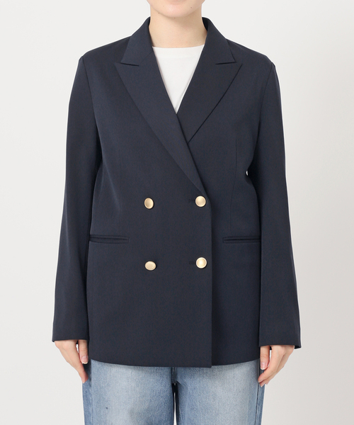 セール】ドライツイルダブルブレストジャケット（テーラードジャケット