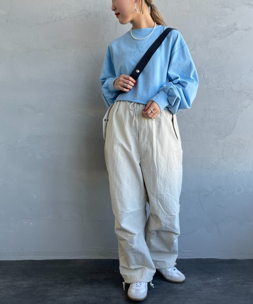 SCREEN STARS（スクリーンスターズ）の「[SCREEN STARS/スクリーンスターズ] 別注 ショート丈 ピグメントロンT（Tシャツ/カットソー・レディース・ブラック/オフホワイト/グレー/ブルー/イエロー・F）」の11枚目の写真