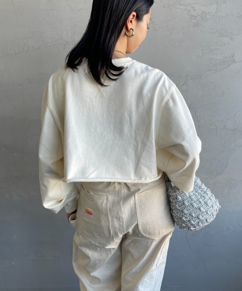 SCREEN STARS（スクリーンスターズ）の「[SCREEN STARS/スクリーンスターズ] 別注 ショート丈 ピグメントロンT（Tシャツ/カットソー・レディース・ブラック/オフホワイト/グレー/ブルー/イエロー・F）」の15枚目の写真