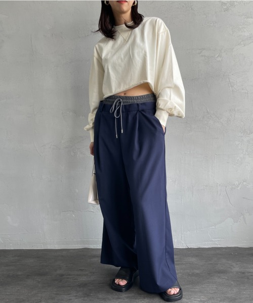 SCREEN STARS（スクリーンスターズ）の「[SCREEN STARS/スクリーンスターズ] 別注 ショート丈 ピグメントロンT（Tシャツ/カットソー・レディース・ブラック/オフホワイト/グレー/ブルー/イエロー・F）」の19枚目の写真