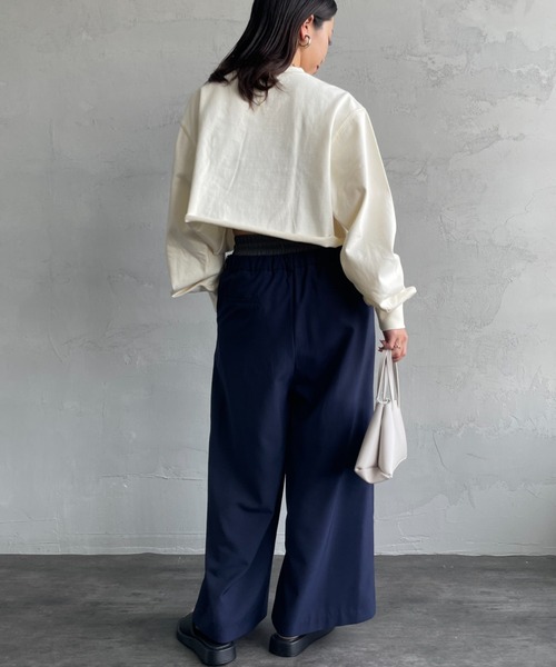 SCREEN STARS（スクリーンスターズ）の「[SCREEN STARS/スクリーンスターズ] 別注 ショート丈 ピグメントロンT（Tシャツ/カットソー・レディース・ブラック/オフホワイト/グレー/ブルー/イエロー・F）」の21枚目の写真