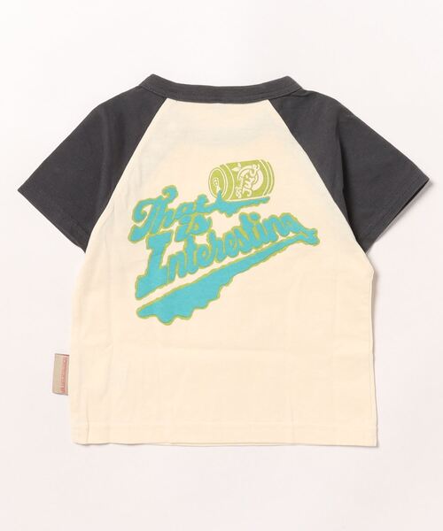 Life Support Products(ライフサポートプロダクツ)の「【防汚加工】ラグランプリントTシャツ(80~150cm)(Tシャツ/カットソー・キッズ・オレンジ/チャコール/ライトグリーン/レッド・80/90/95/100/110/120/130/140/150)」の5枚目の写真