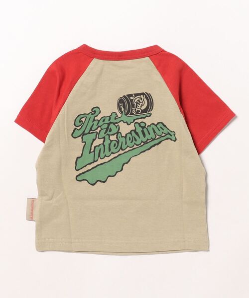 Life Support Products(ライフサポートプロダクツ)の「【防汚加工】ラグランプリントTシャツ(80~150cm)(Tシャツ/カットソー・キッズ・オレンジ/チャコール/ライトグリーン/レッド・80/90/95/100/110/120/130/140/150)」の6枚目の写真