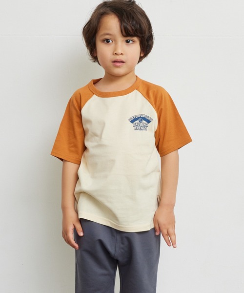 Life Support Products(ライフサポートプロダクツ)の「【防汚加工】ラグランプリントTシャツ(80~150cm)(Tシャツ/カットソー・キッズ・オレンジ/チャコール/ライトグリーン/レッド・80/90/95/100/110/120/130/140/150)」の22枚目の写真