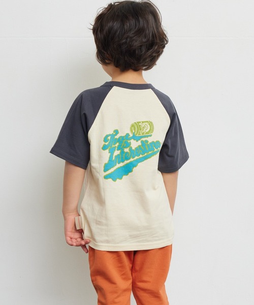 Life Support Products(ライフサポートプロダクツ)の「【防汚加工】ラグランプリントTシャツ(80~150cm)(Tシャツ/カットソー・キッズ・オレンジ/チャコール/ライトグリーン/レッド・80/90/95/100/110/120/130/140/150)」の18枚目の写真