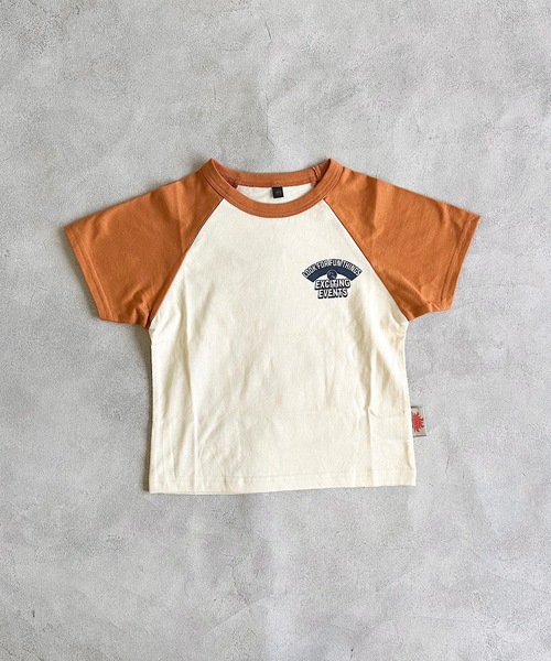 Life Support Products(ライフサポートプロダクツ)の「【防汚加工】ラグランプリントTシャツ(80~150cm)(Tシャツ/カットソー・キッズ・オレンジ/チャコール/ライトグリーン/レッド・80/90/95/100/110/120/130/140/150)」の20枚目の写真