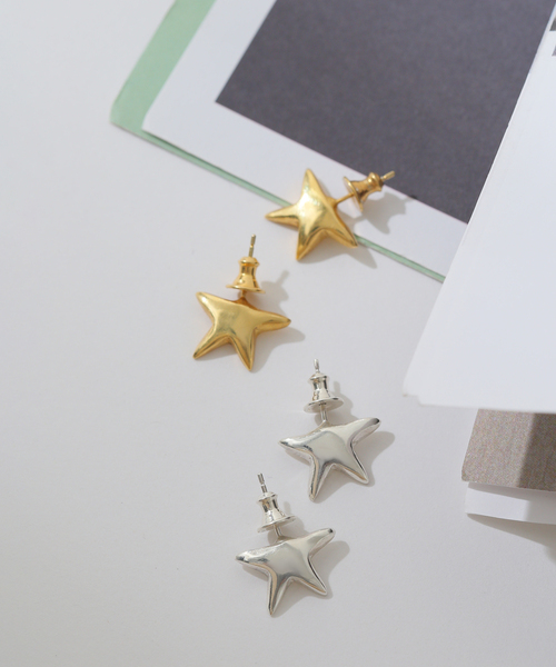 JOURNAL STANDARD（ジャーナルスタンダード）の「【MAISON DPULSE//メゾンドパルス】PIERCE STAR CHARM：ピアス（ピアス（両耳用）・レディース・シルバー・FREE）」の5枚目の写真
